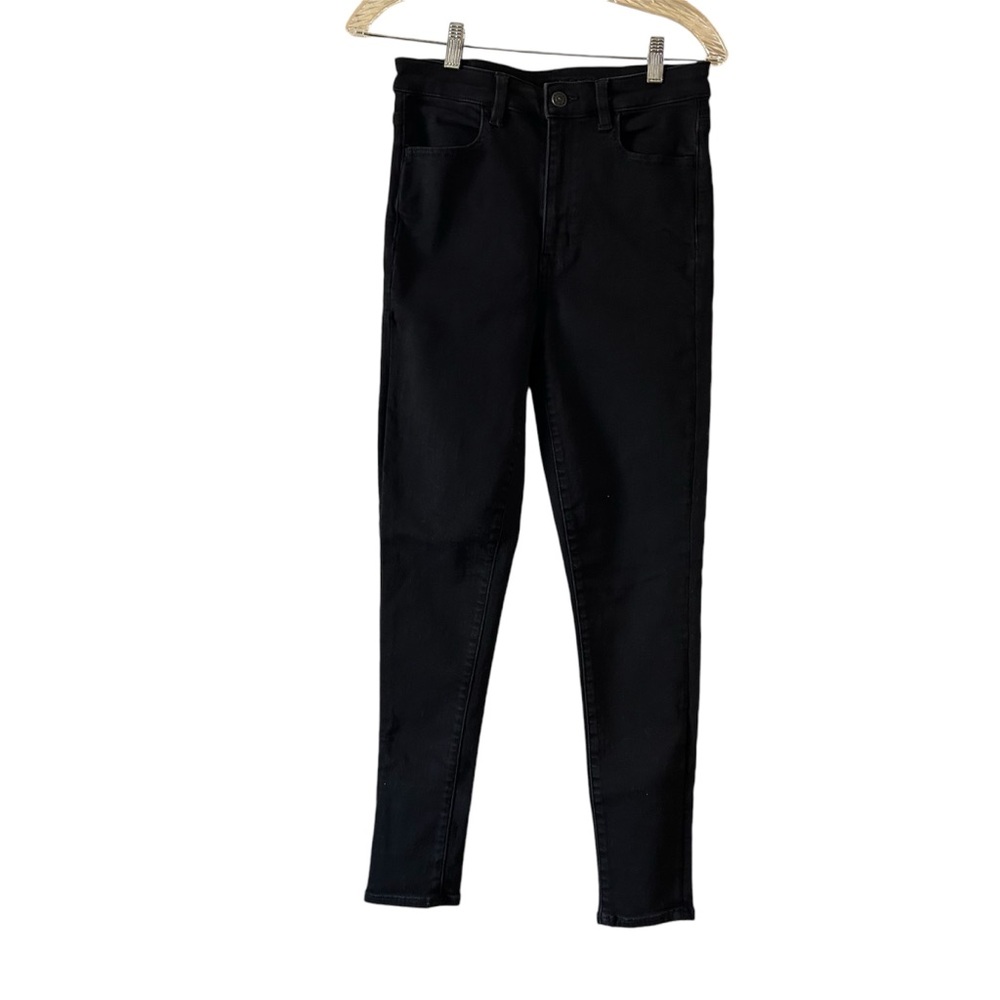 American Eagle High Rise Stretch Skinny Black Wash Jean